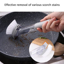 1271A 2-in-1 Dishwashing Brush, Long Handle Wash Pot Brush Washing Dish 