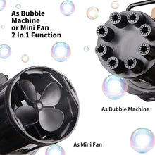 8028  8-Hole battery operated Bubbles Gun Toys for Boys and Girls 