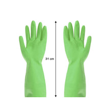 0653 Multipurpose cleaning rubber hand gloves (green) 1 PC 