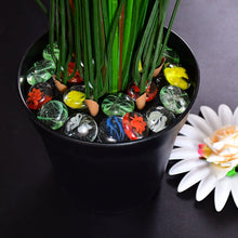 4019 Glass Gem Stone, Flat Round Marbles Pebbles for Vase Fillers, Attractive pebbles for Aquarium Fish Tank. 