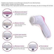 340 -5-in-1 Smoothing Body & Facial Massager (Pink) aashopy