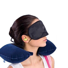 505 -3-in-1 Air Travel Kit with Pillow, Ear Buds & Eye Mask aashopy WITH BZ LOGO