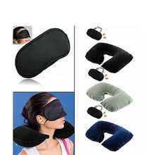 505 -3-in-1 Air Travel Kit with Pillow, Ear Buds & Eye Mask aashopy WITH BZ LOGO