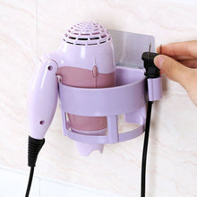 1444 Self Adhesive Hair Dryer Holder Bathroom Wall Storage Shelf Organizer Stand 