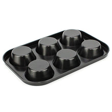 2210 Non-Stick Reusable Cupcake Baking Slot Tray for 6 Muffin Cup 