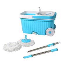 8712 Sporty Plastic Spin Mop with Bigger Wheels and Plastic Auto Fold Handle for 360 Degree Cleaning. 